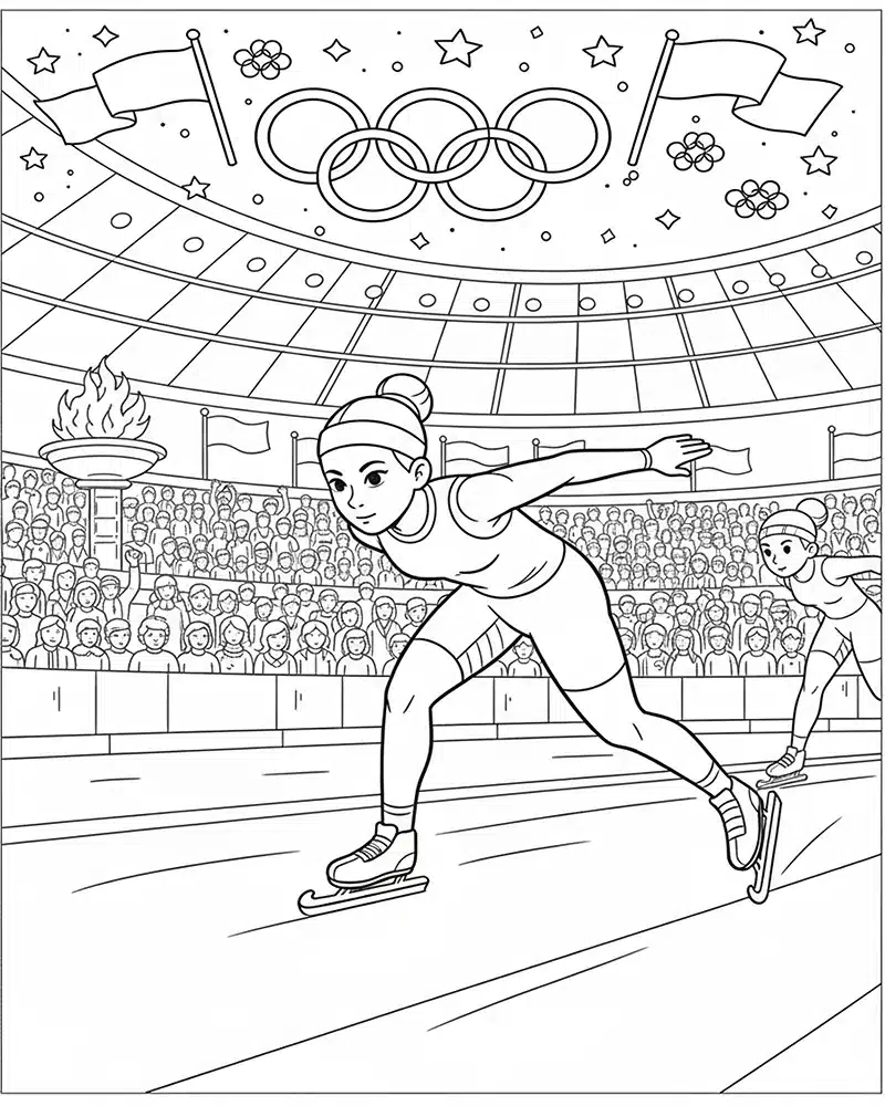 Jogos Olimpicos de Inverno de 2026 Paginas para Colorir