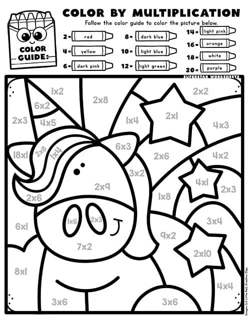 Matematica do 5 ano Para Colorir