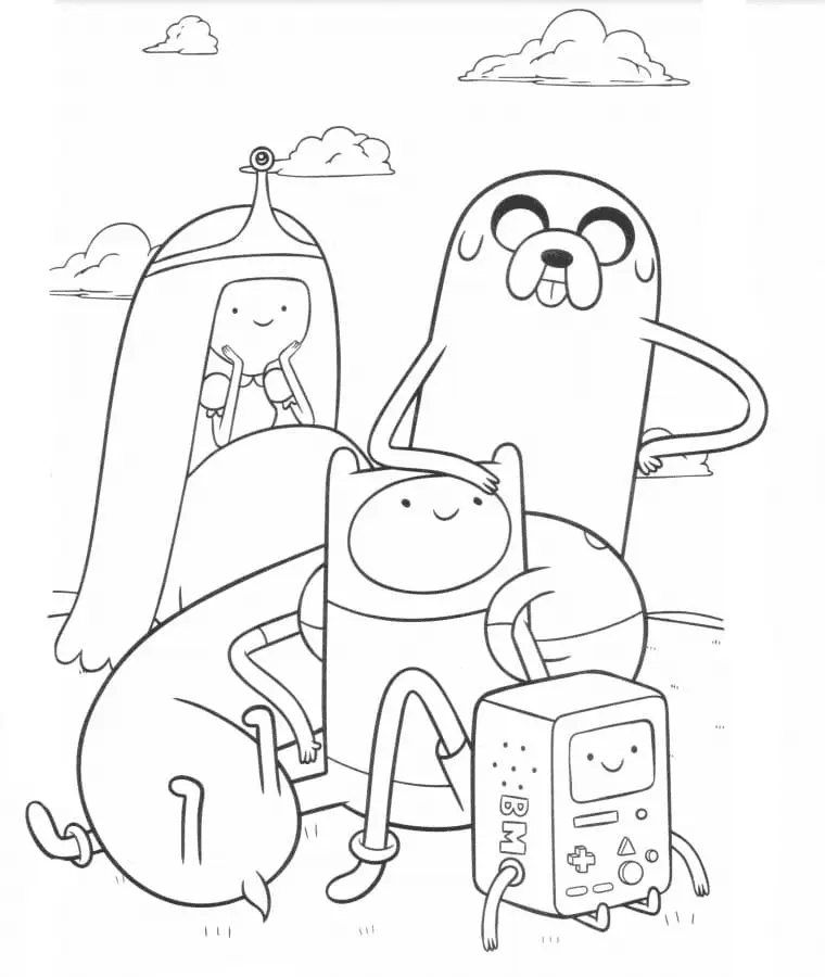 Adventure Time Coloring Pages 2