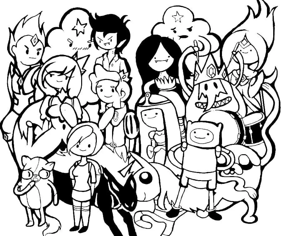 Adventure Time Coloring Pages 4