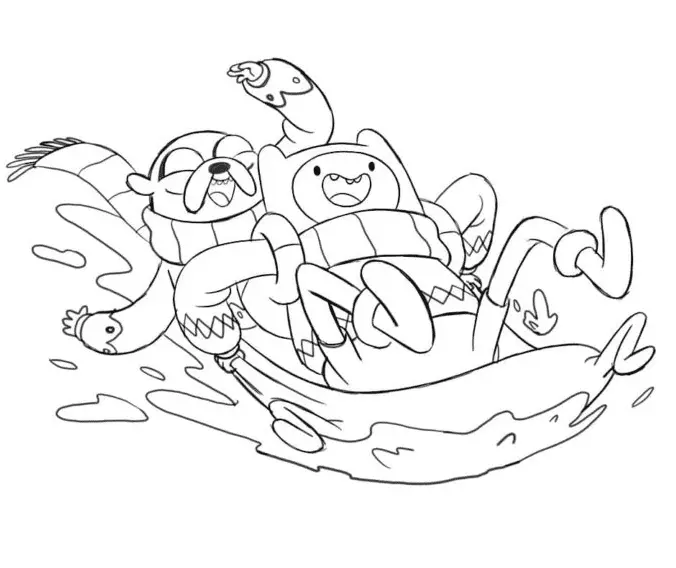 Hora De Aventuras Para Colorear