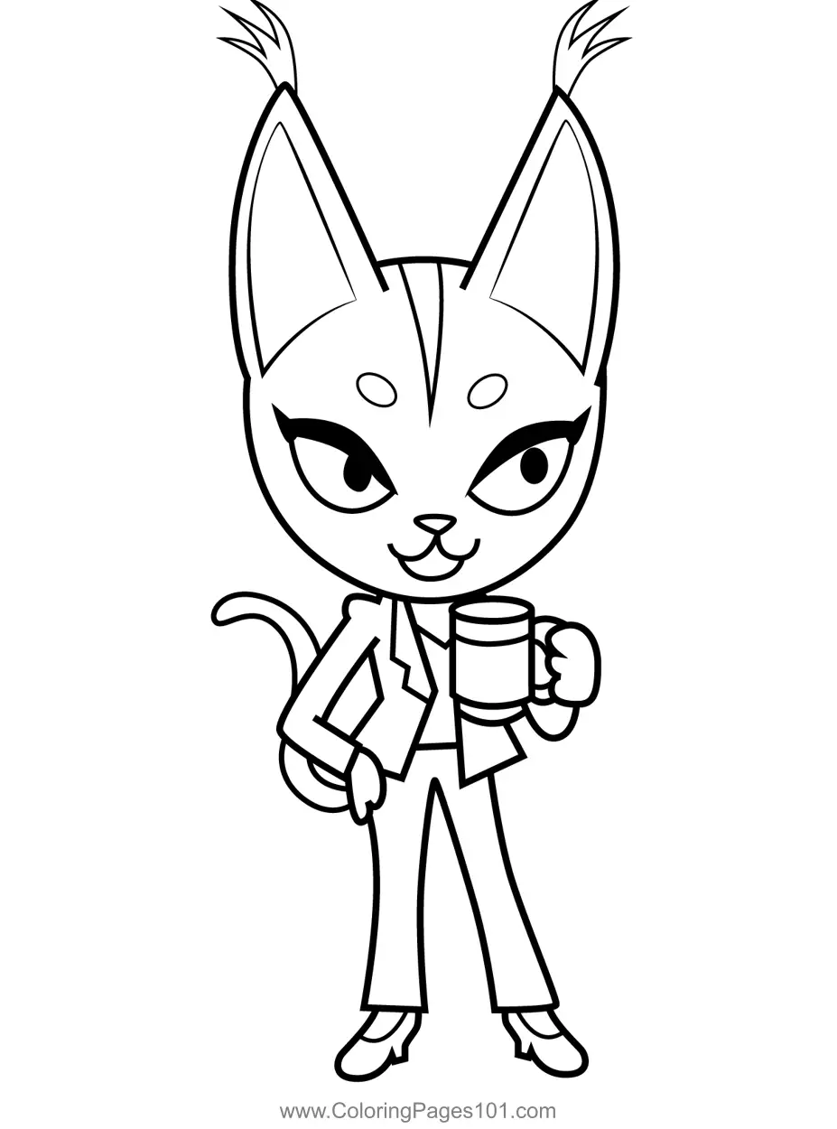 Aggretsuko Para Colorir 3