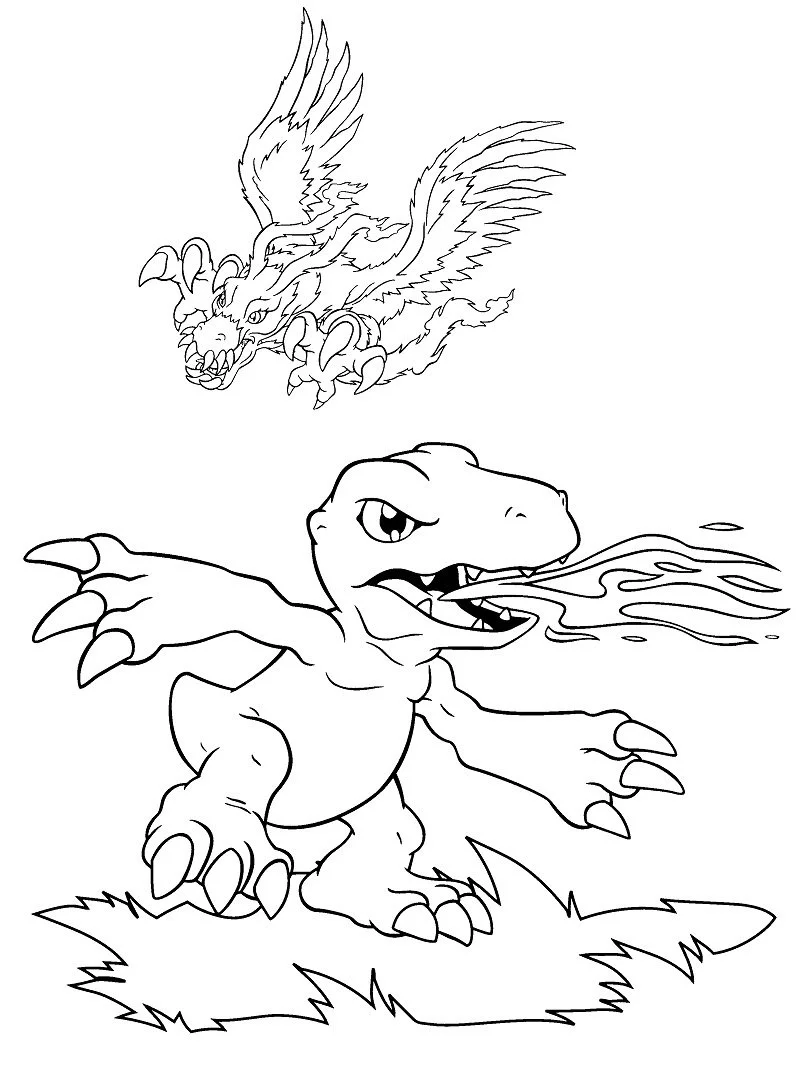 Agumon Coloring Pages 12