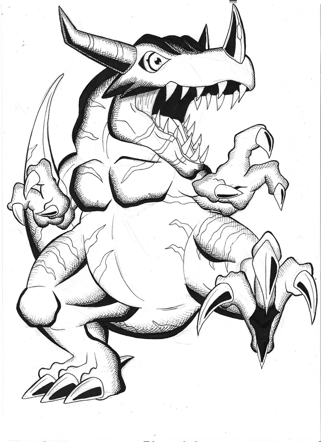 Agumon Coloring Pages 14
