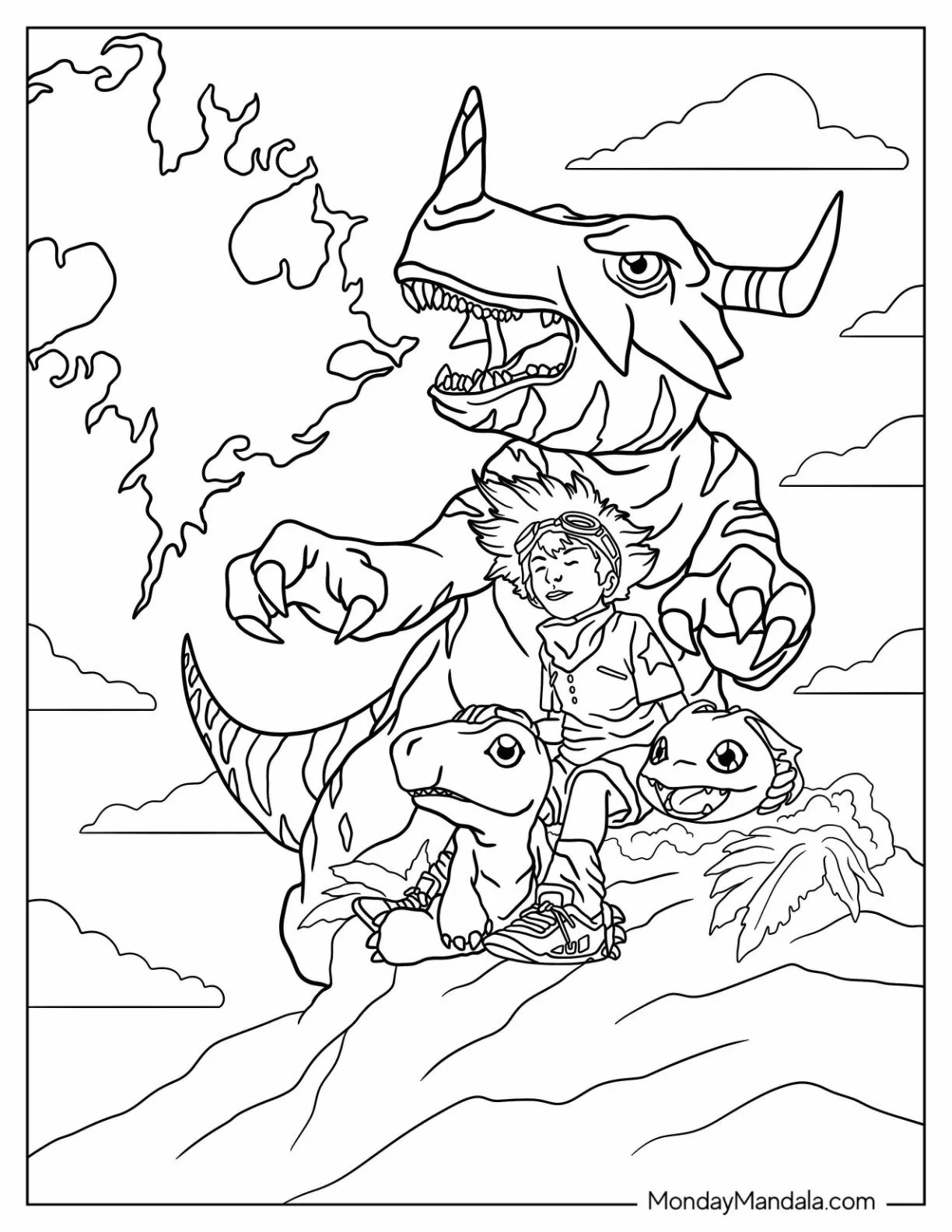 Agumon Coloring Pages 7