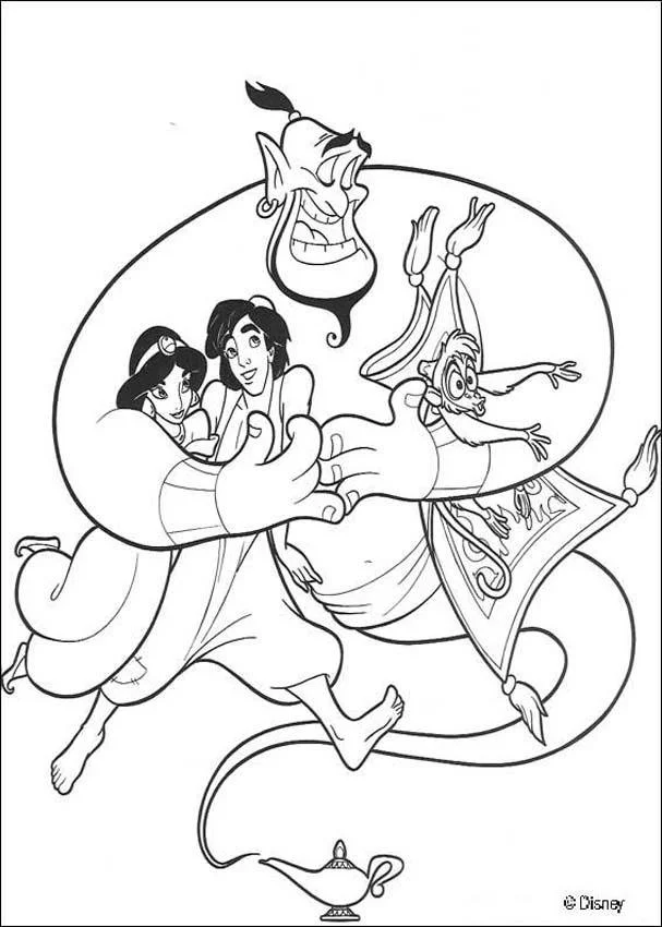 Desenhos de Aladdin Para Colorir 1