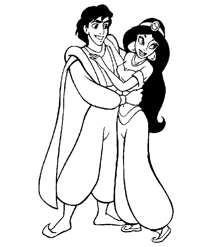 Aladdin Coloring Pages 29