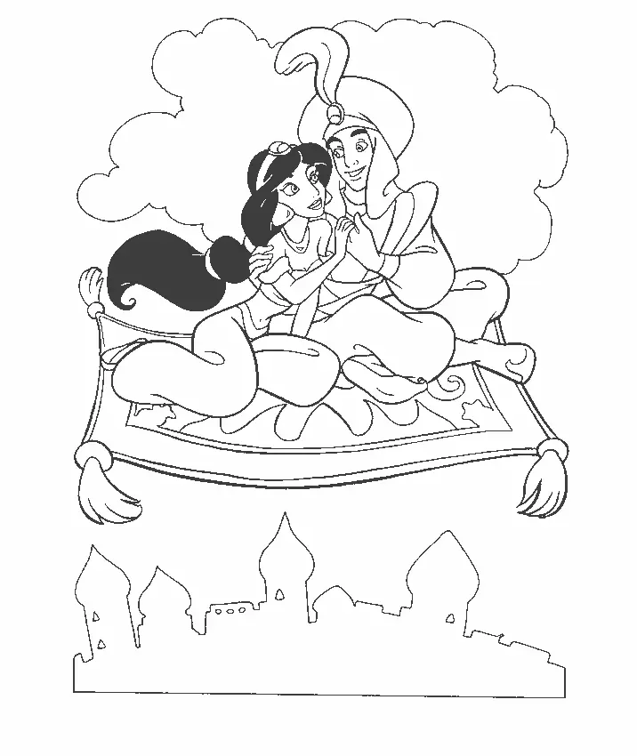 Aladdin Coloring Pages 30