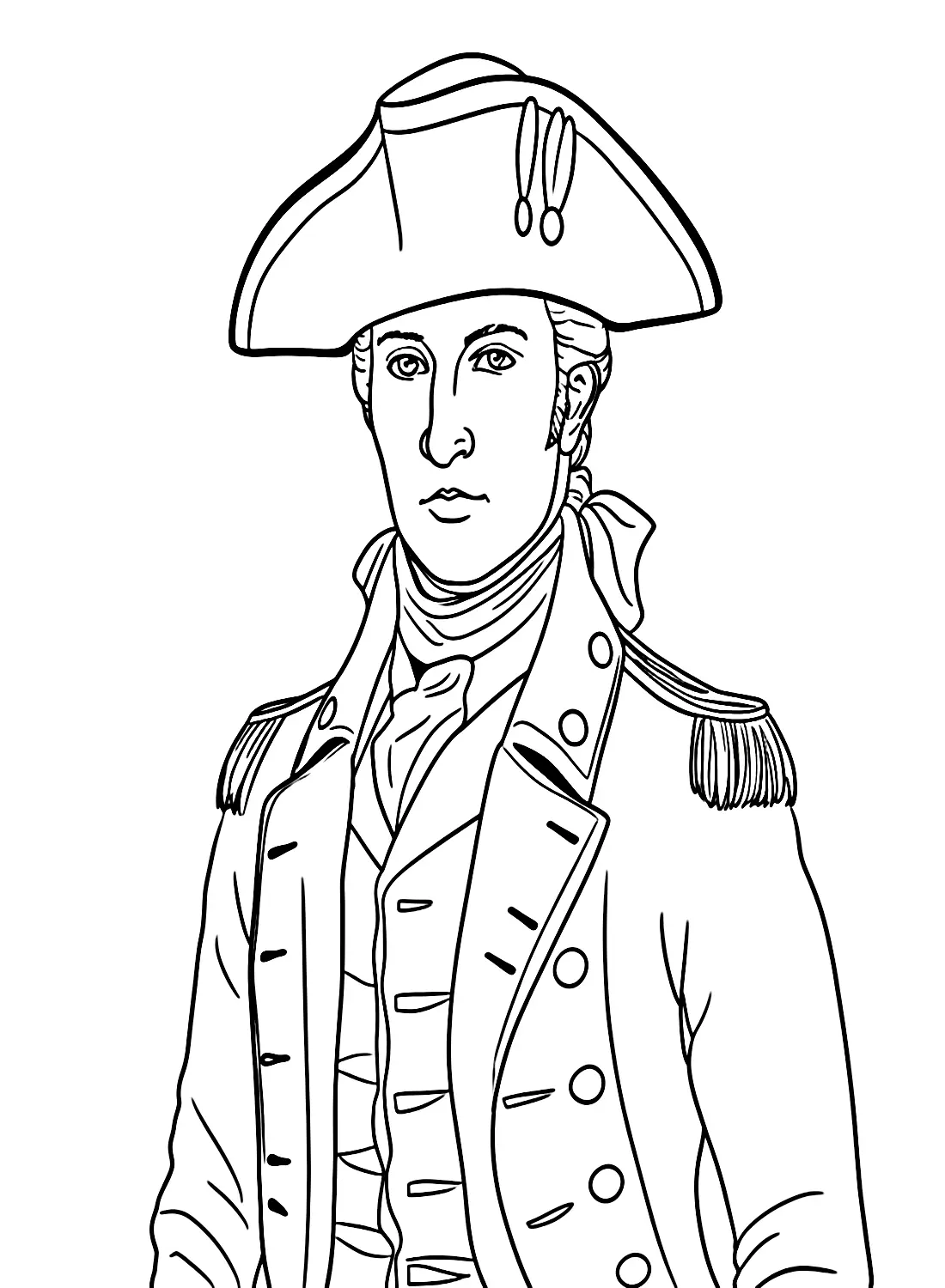 Desenhos de Alexander Hamilton Para Colorir 3