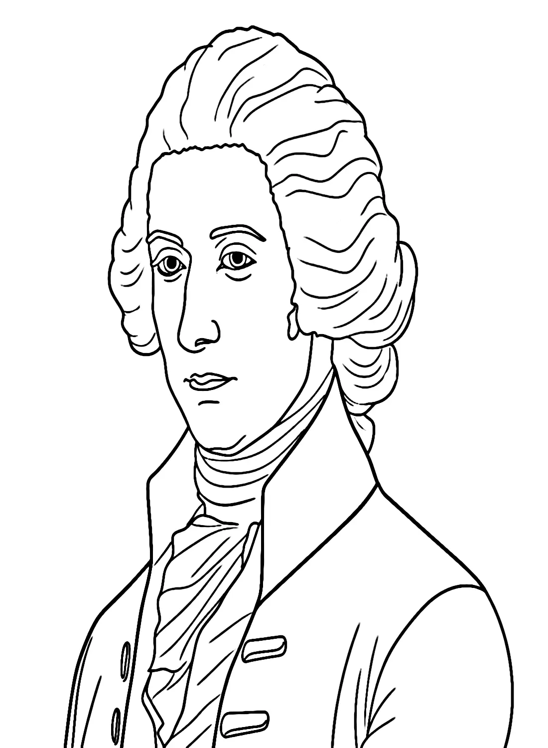 Desenhos de Alexander Hamilton Para Colorir 5