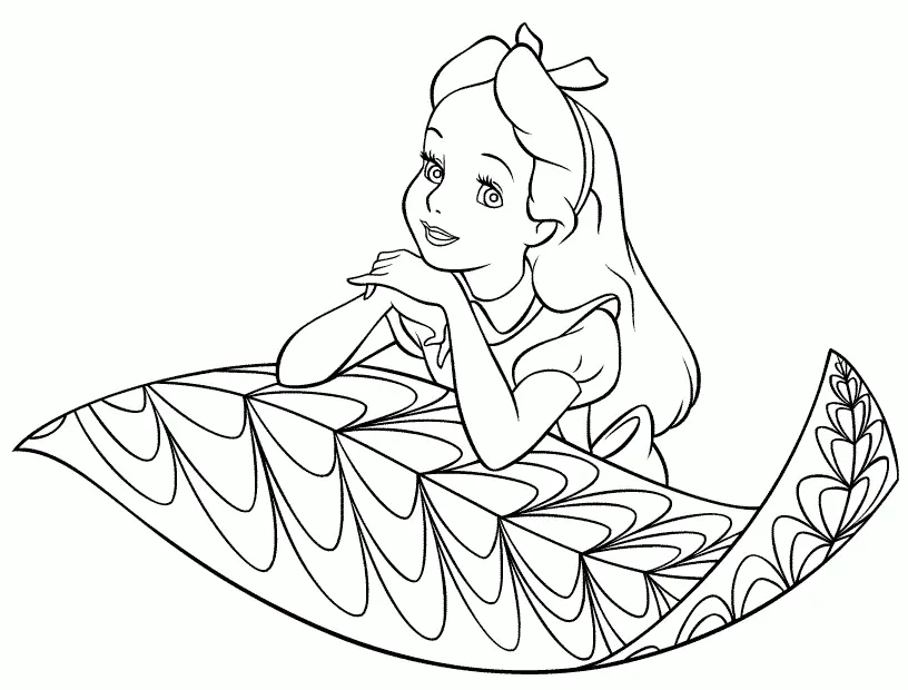Alice im Wunderland Ausmalbilder 11