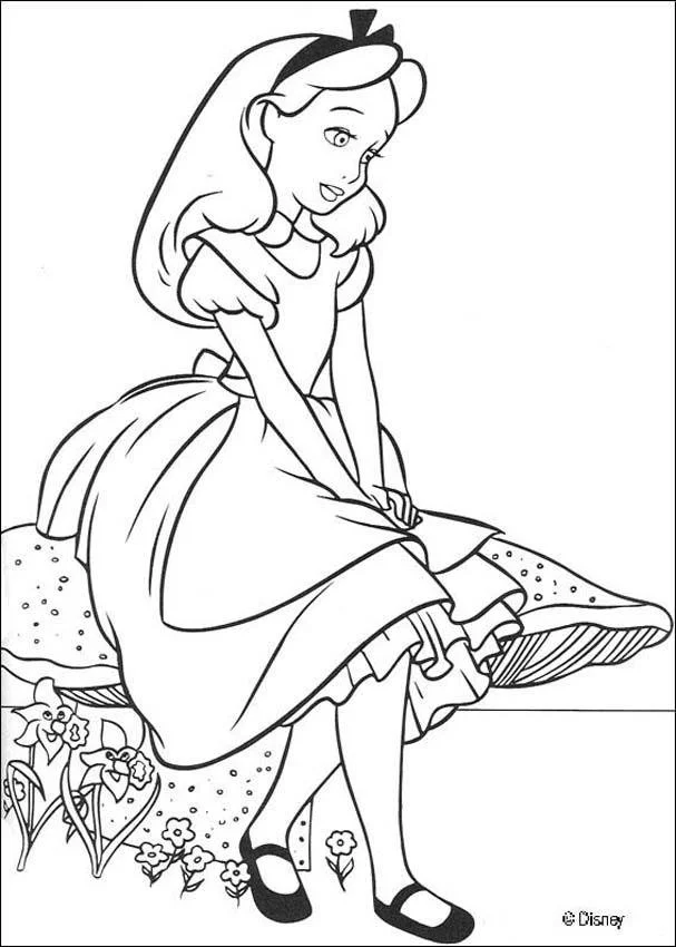 Alice im Wunderland Ausmalbilder 17