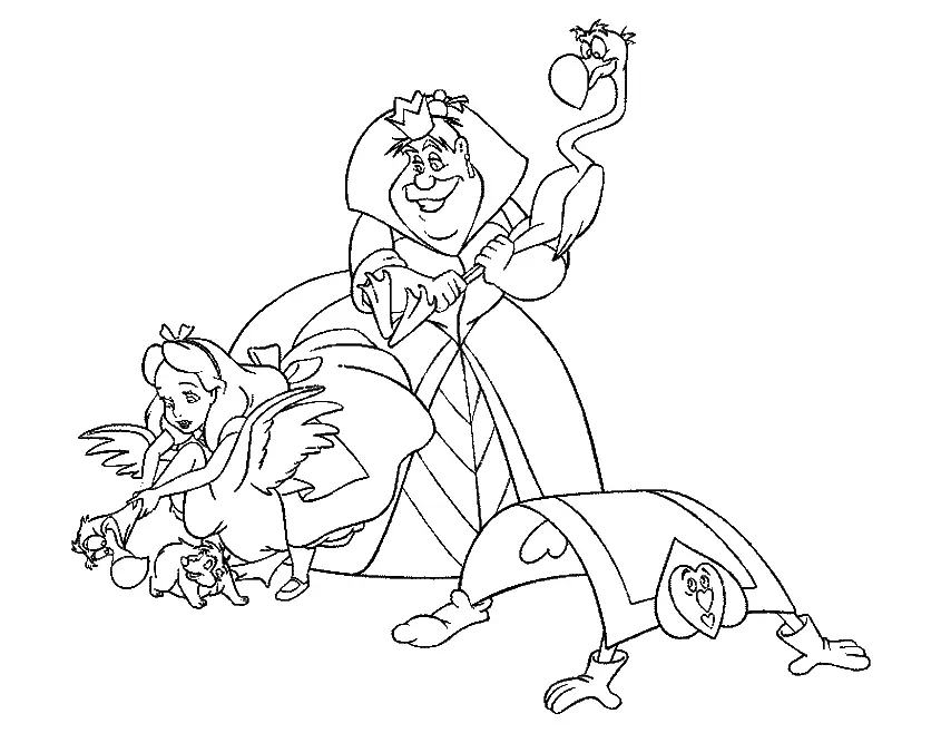 Desenhos de Alice No Pais Das Maravilhas Para Colorir 18