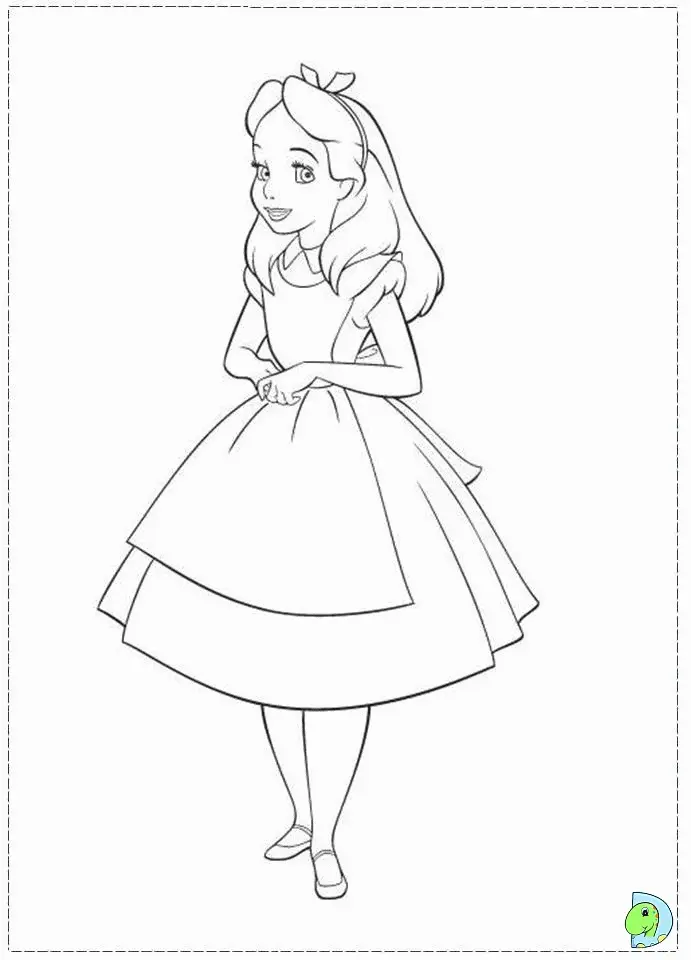 Alice im Wunderland Ausmalbilder 2