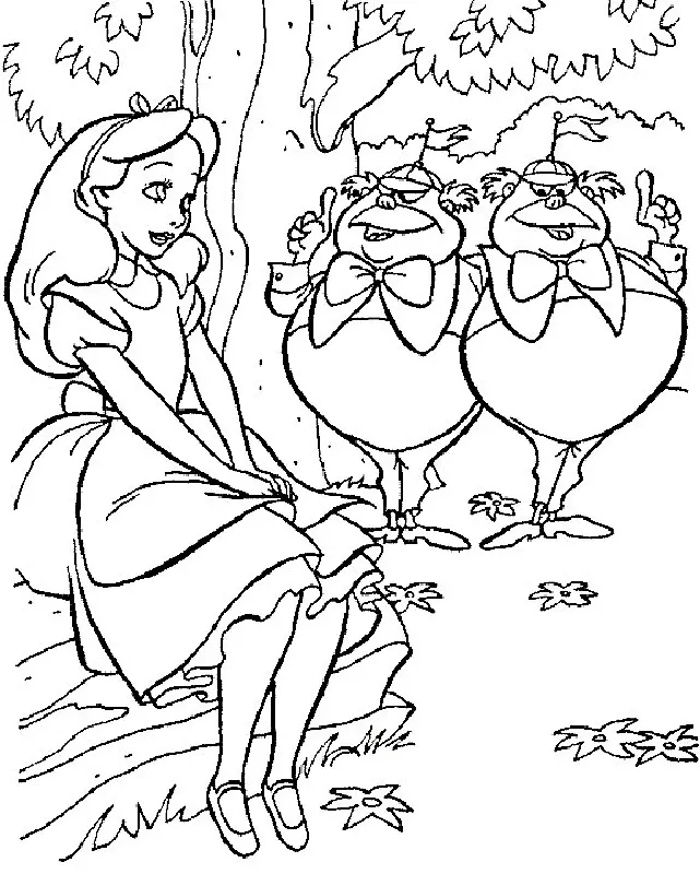 Desenhos de Alice No Pais Das Maravilhas Para Colorir 36