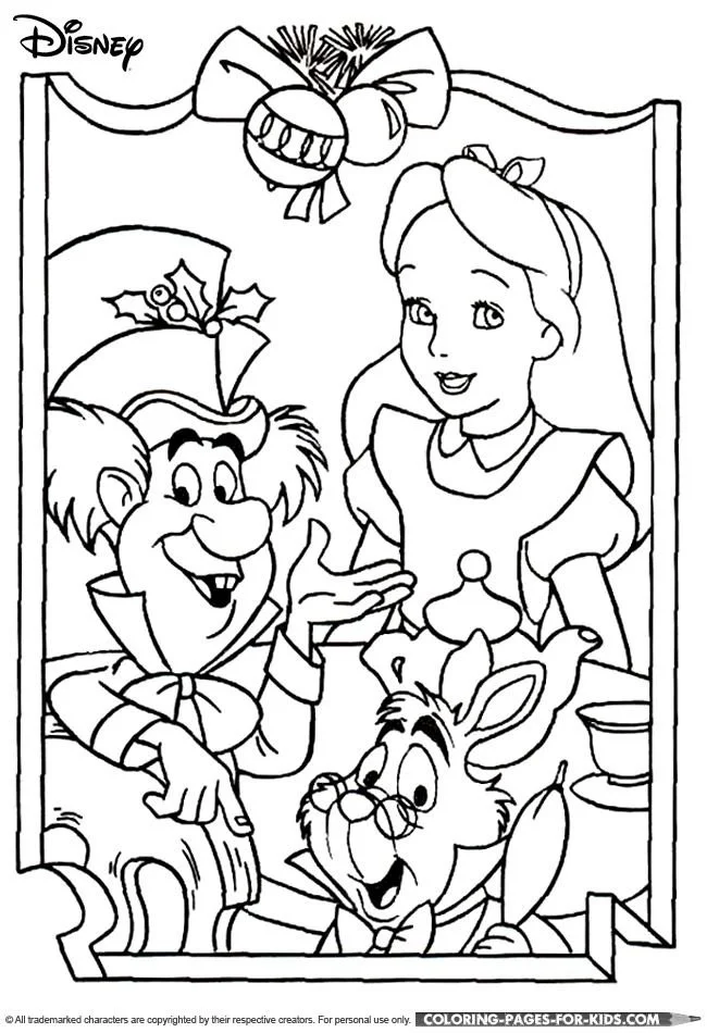 Desenhos de Alice No Pais Das Maravilhas Para Colorir 42