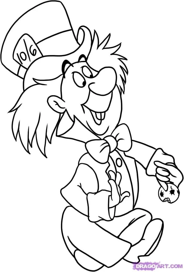 Desenhos de Alice No Pais Das Maravilhas Para Colorir 57