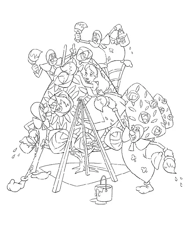 Desenhos de Alice No Pais Das Maravilhas Para Colorir 58