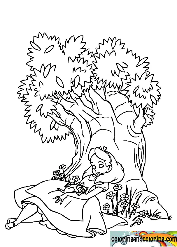 Alice In Wonderland Coloring Pages 78