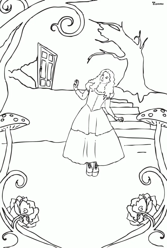 Desenhos de Alice No Pais Das Maravilhas Para Colorir 79