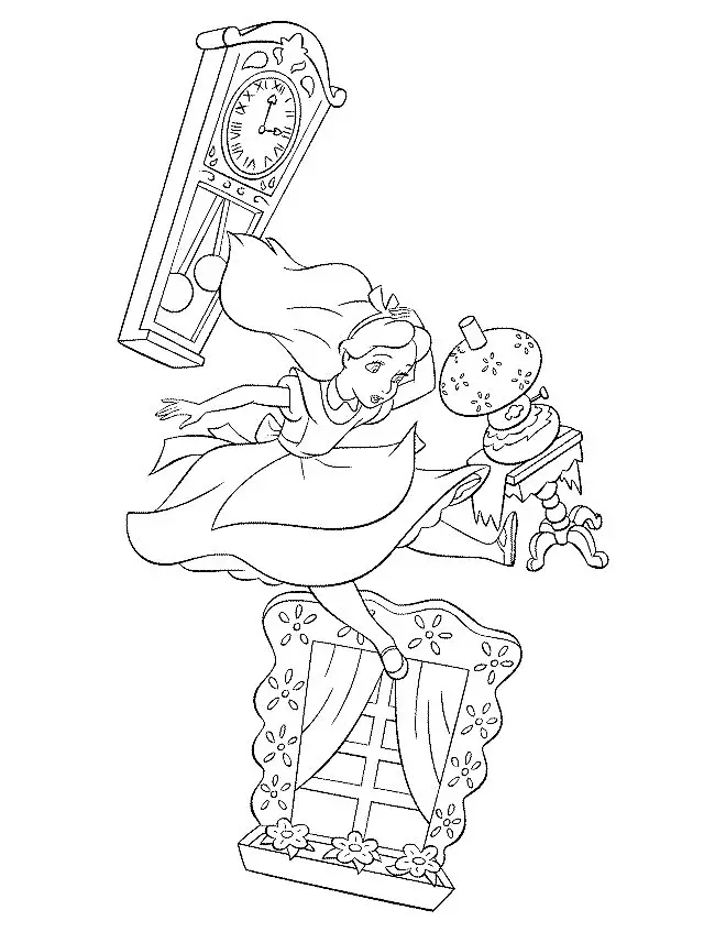 Alice In Wonderland Coloring Pages 9