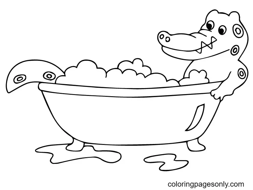 Alligator Coloring Pages 30
