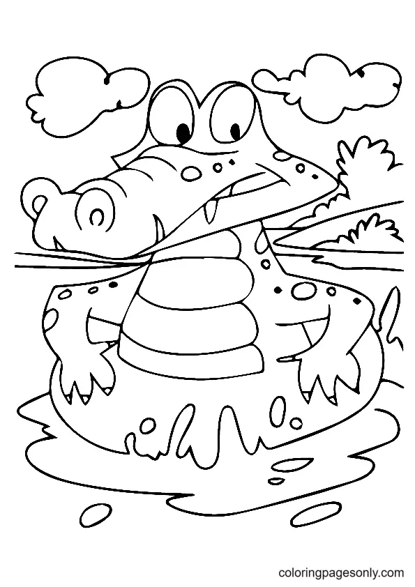 Alligator Ausmalbilder 47