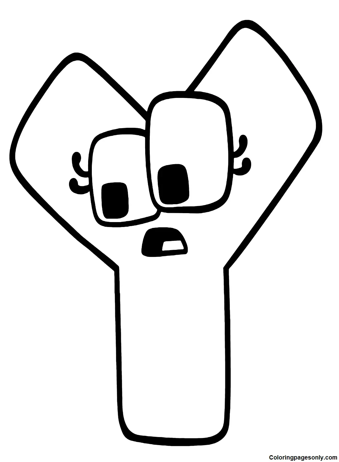 Alphabet Lore Coloring Pages 13