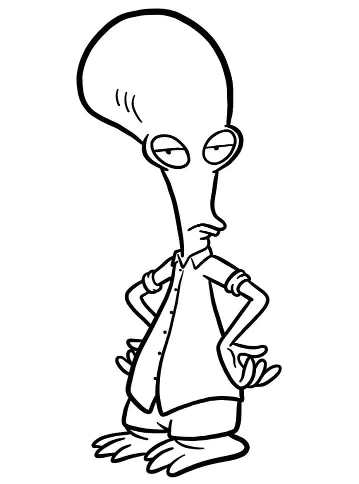Desenhos de American Dad Para Colorir 9