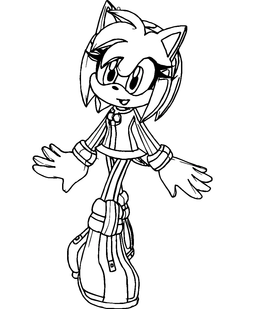 Amy Rose Ausmalbilder 24
