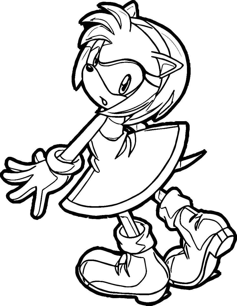 Amy Rose Para Colorear 67