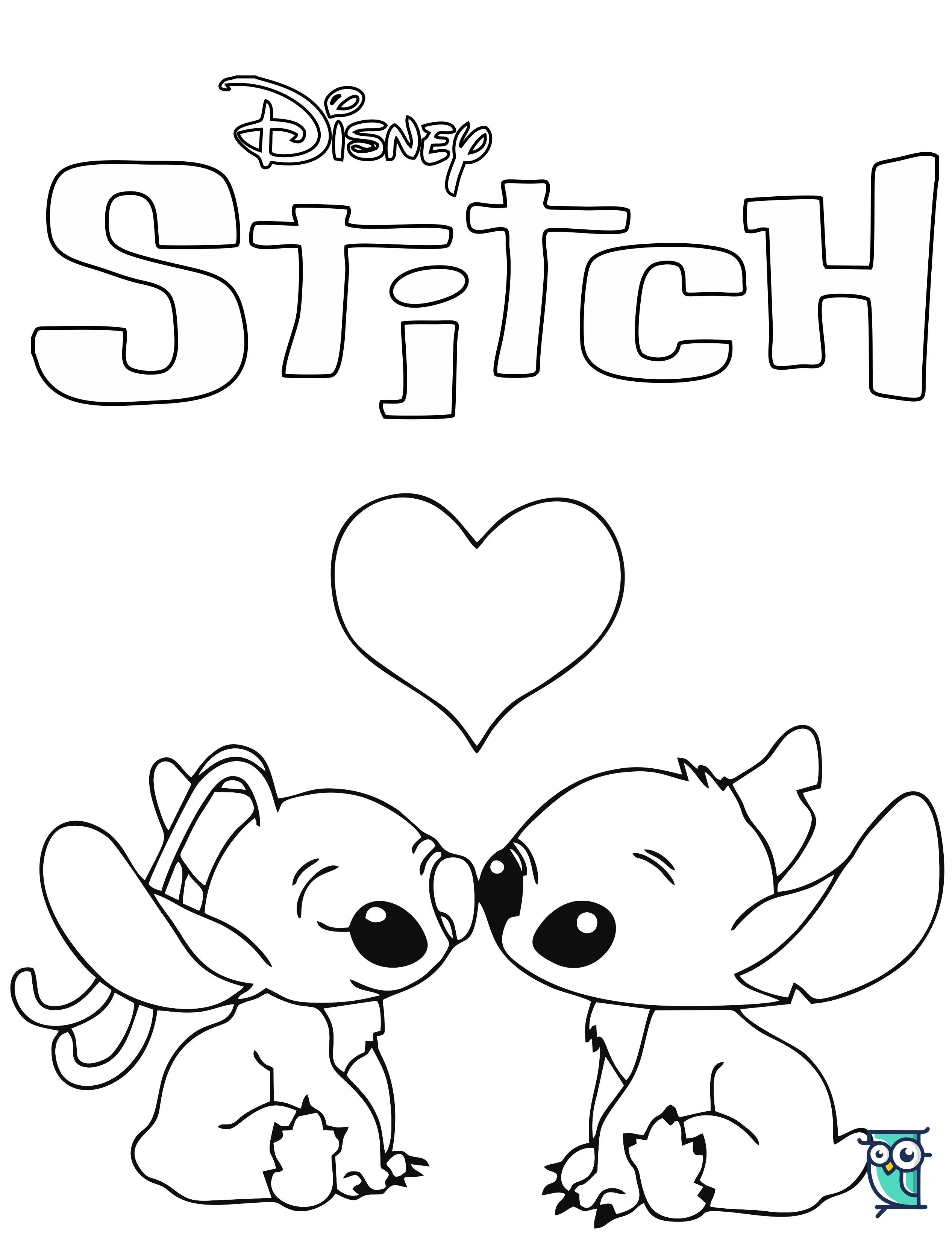 Angel And Stitch Coloring Pages 1