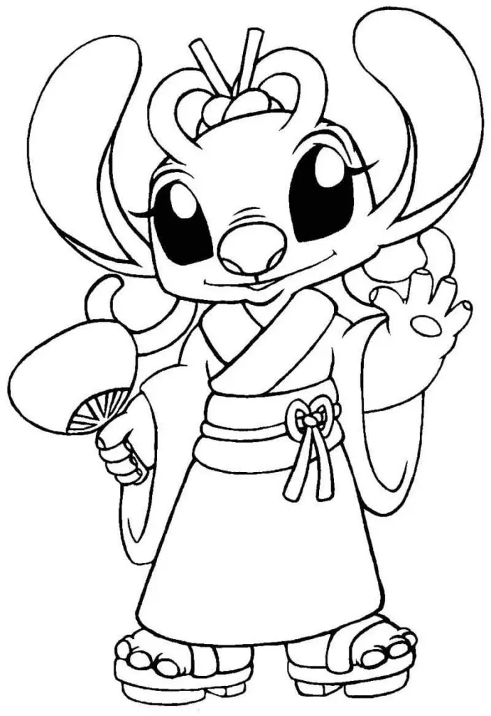 Angel And Stitch Coloring Pages 18