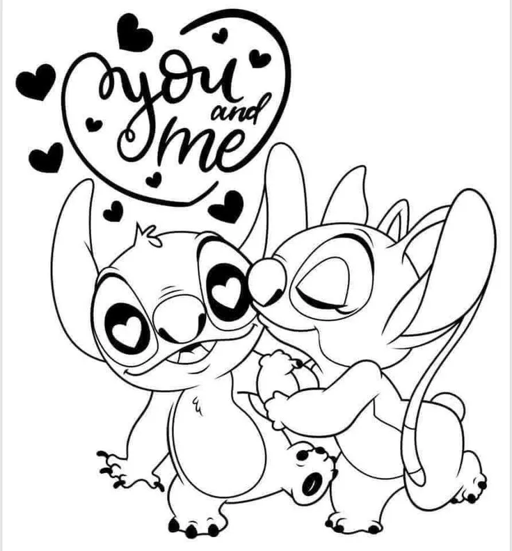 Angel And Stitch Coloring Pages 5