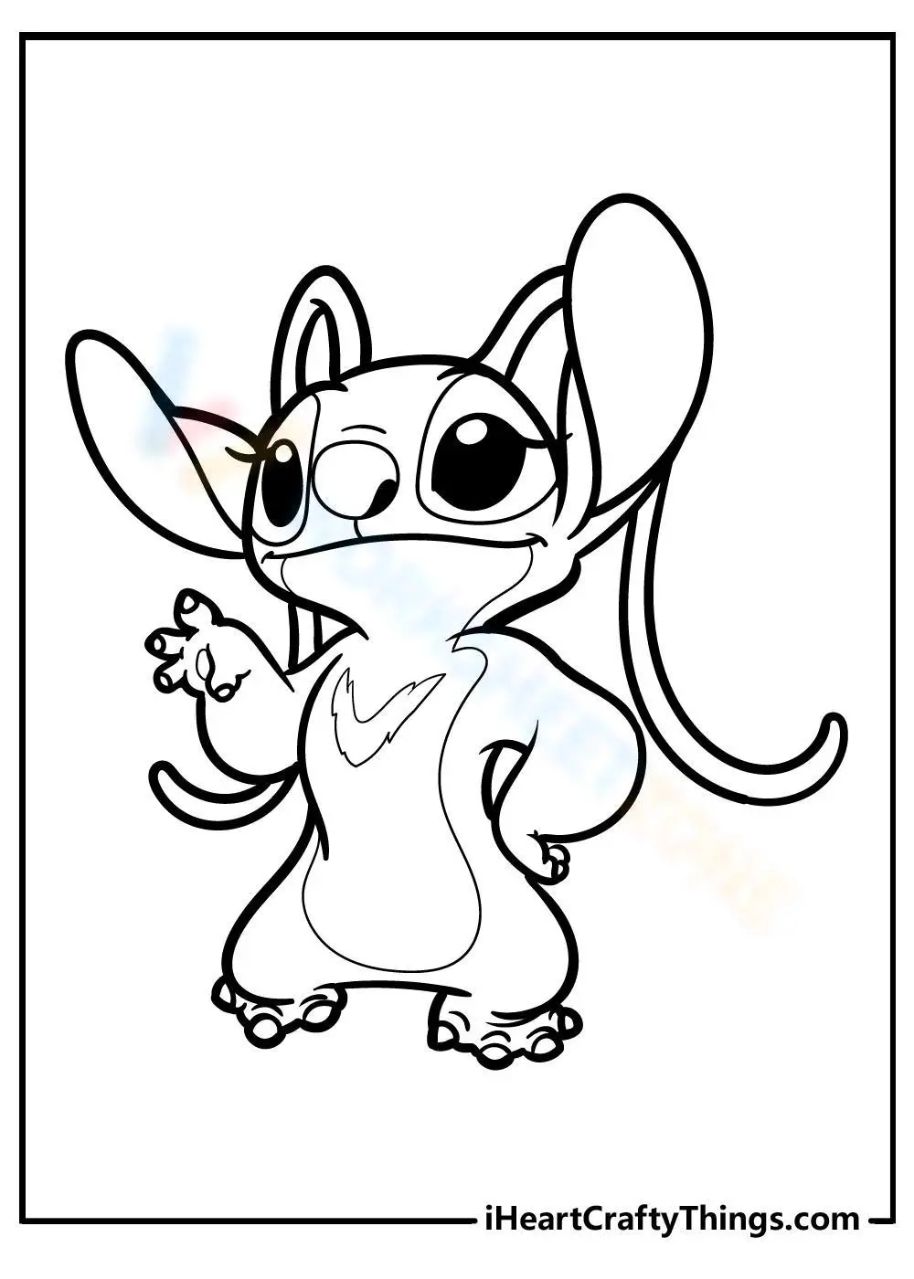 Angel And Stitch Coloring Pages 7