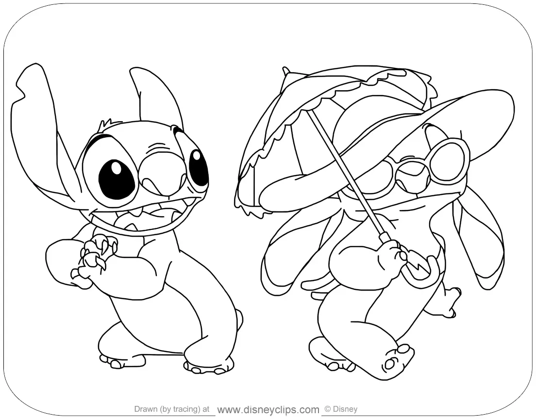 Angel And Stitch Coloring Pages 8