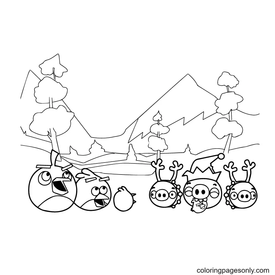 Desenhos de Angry Birds Para Colorir 20