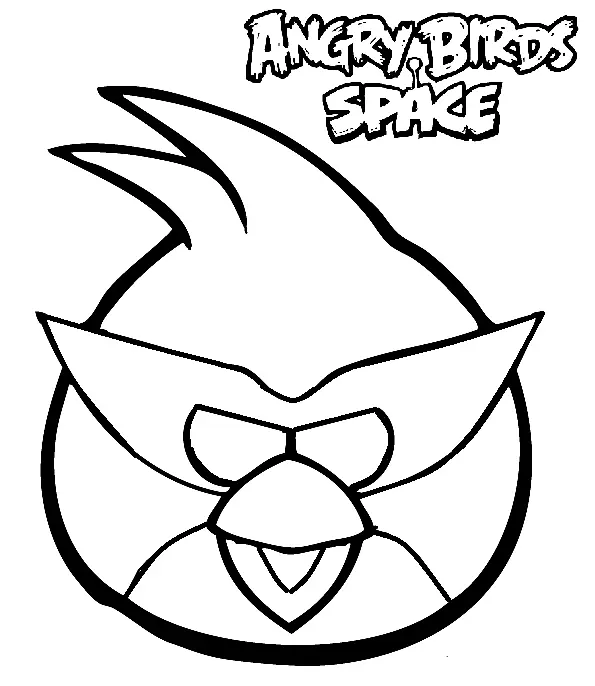 Angry Birds Space Coloring Pages 12