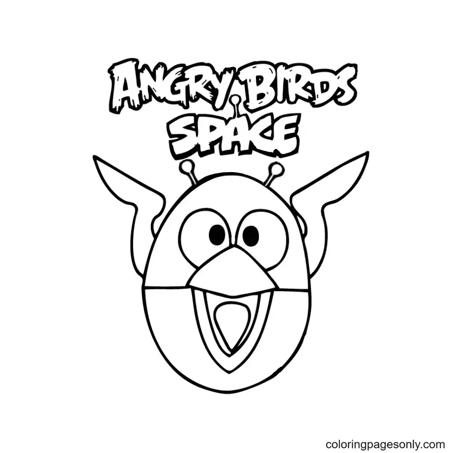 Angry Birds Space Para Colorear 2