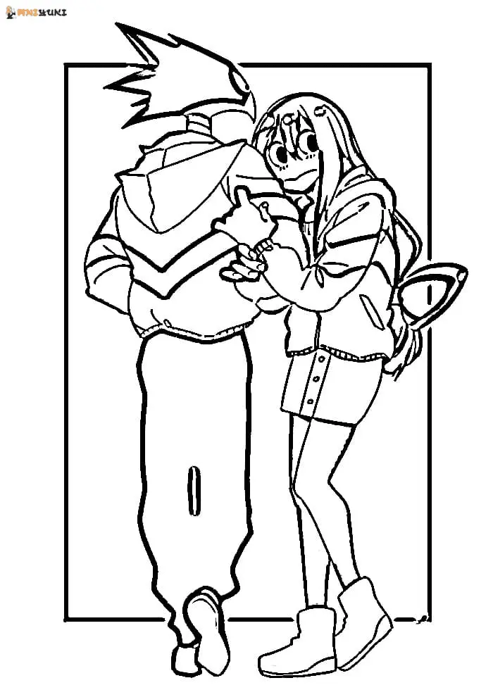 Anime Couple Coloring Pages