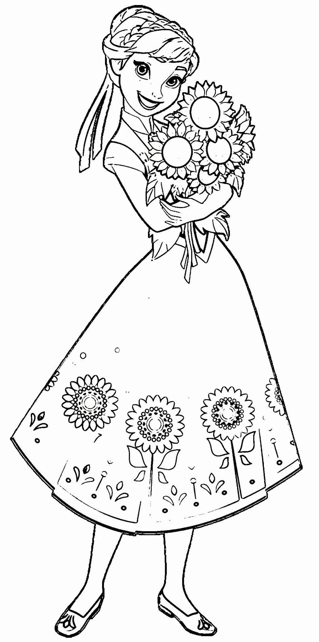 Anna Frozen Coloring Pages 37