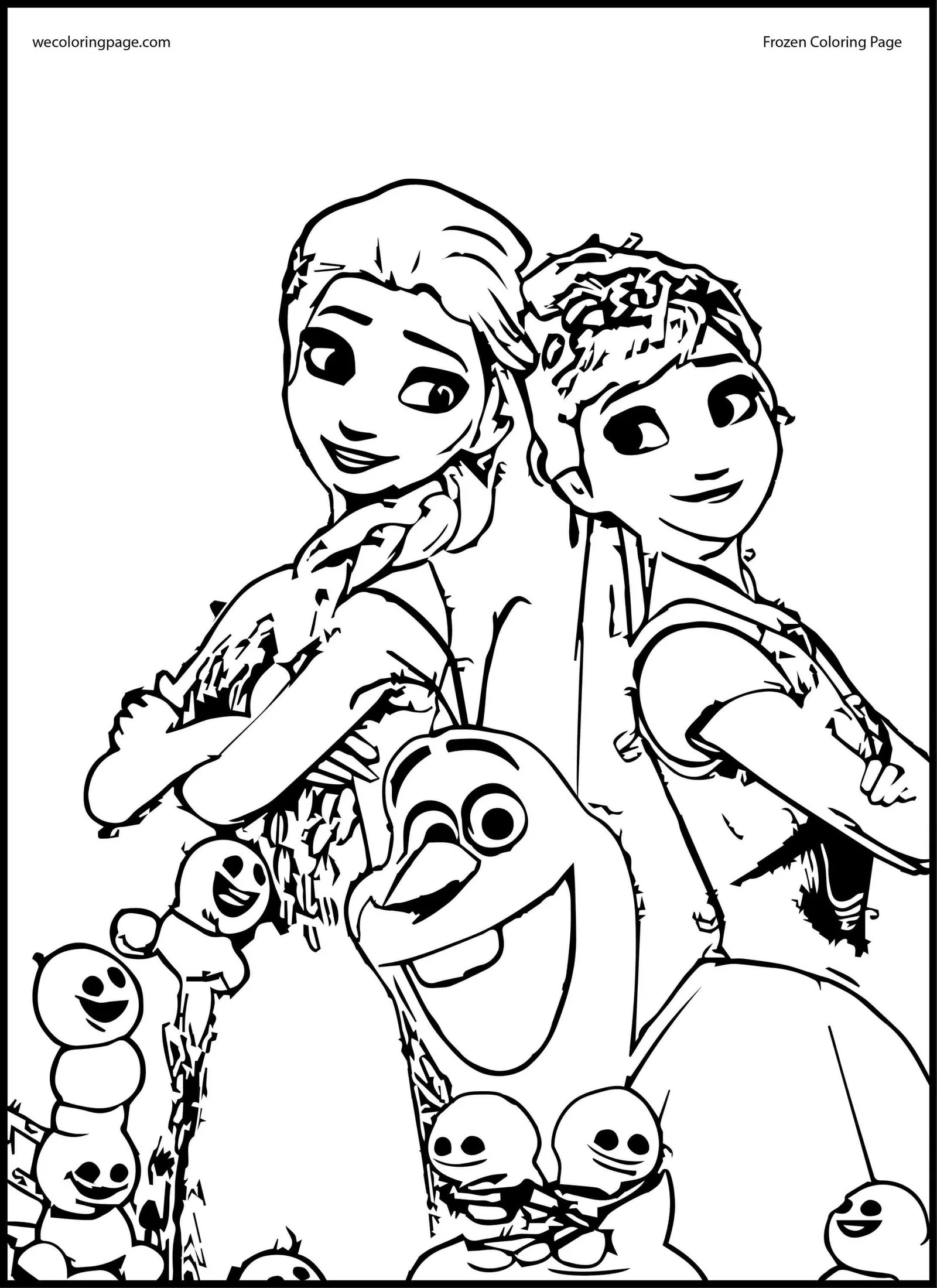 Desenhos de Anna Frozen Para Colorir