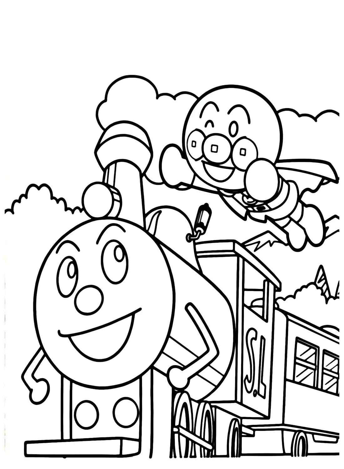 Desenhos de Anpanman Para Colorir