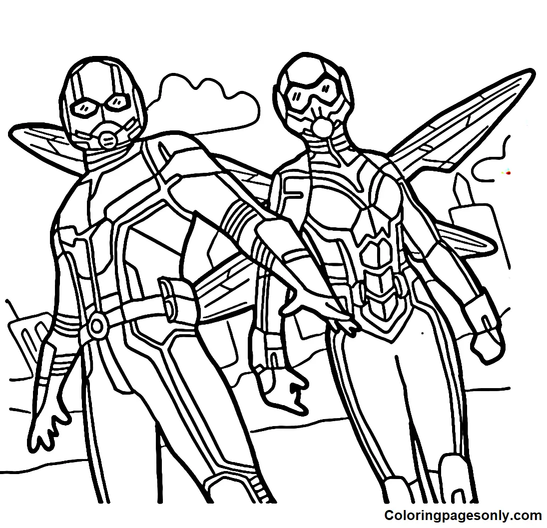Ant Man and the Wasp Quantumania Coloring Pages 18