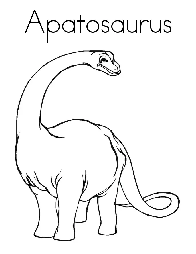 Apatosaurus Coloring Pages 4
