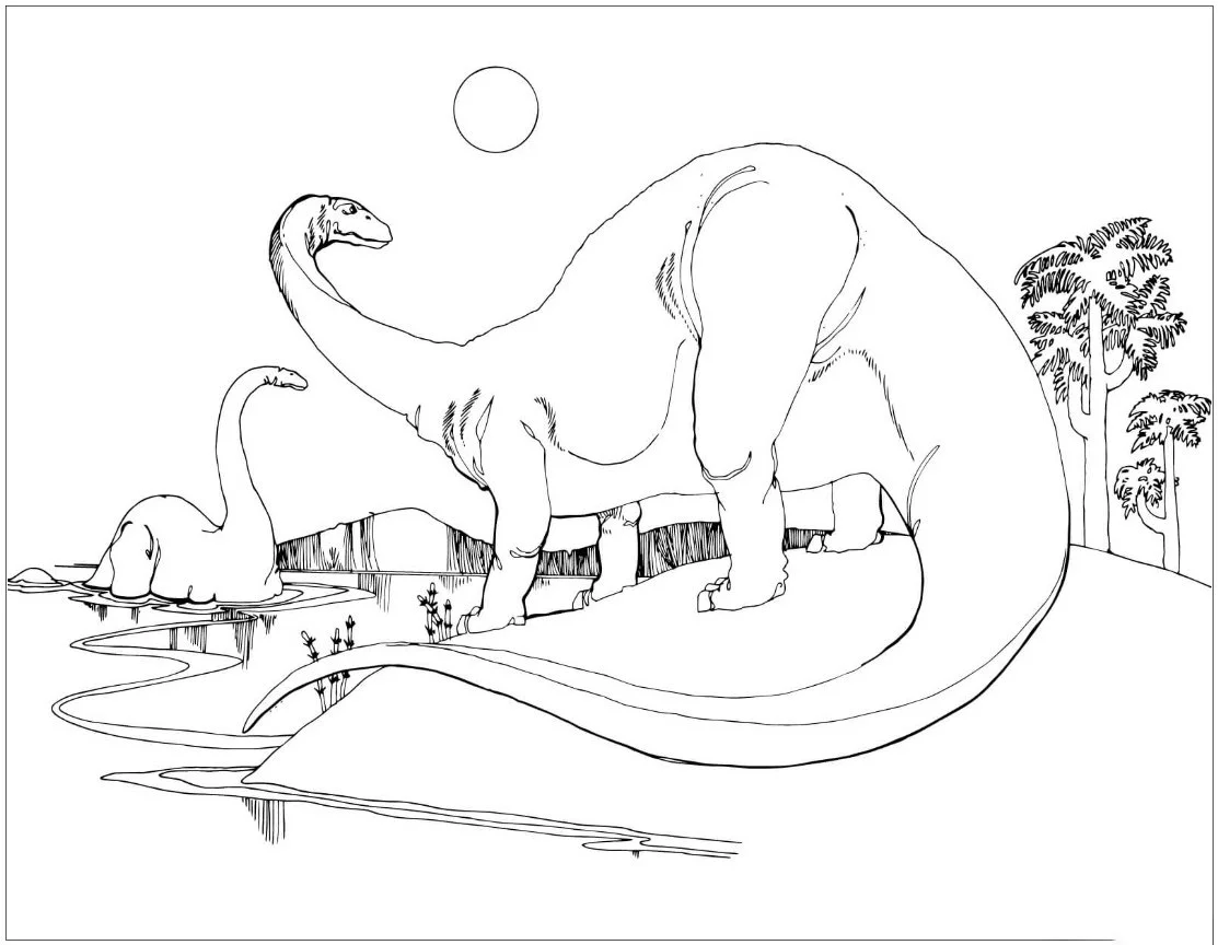 Apatosaurus Coloring Pages 43