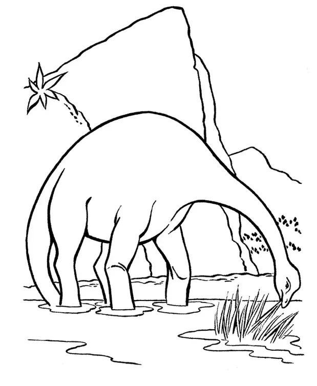Apatosaurus Coloring Pages 5