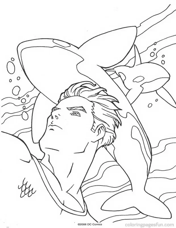 Aquaman Ausmalbilder 19