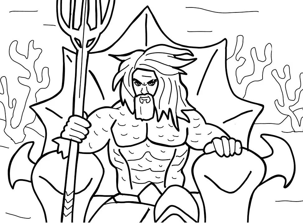 Aquaman Coloring Pages 2