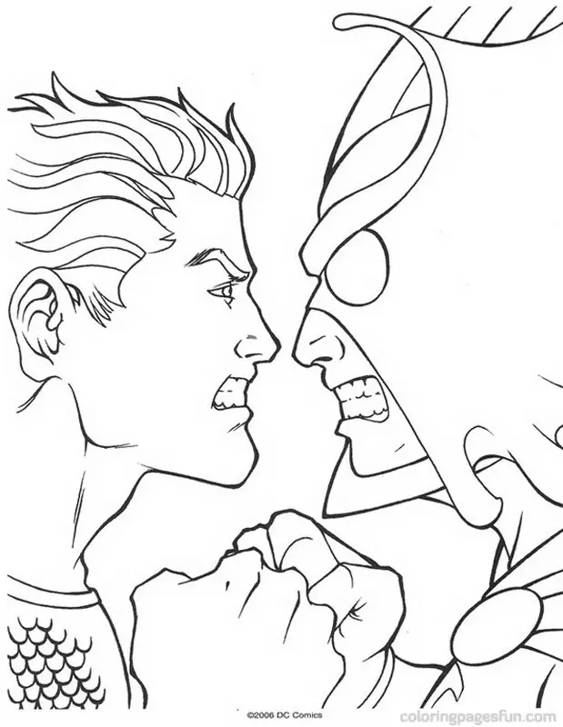Aquaman Coloring Pages 20